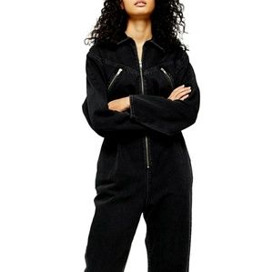 Topshop Cinched Denim Jumpsuit (or boilersuit)